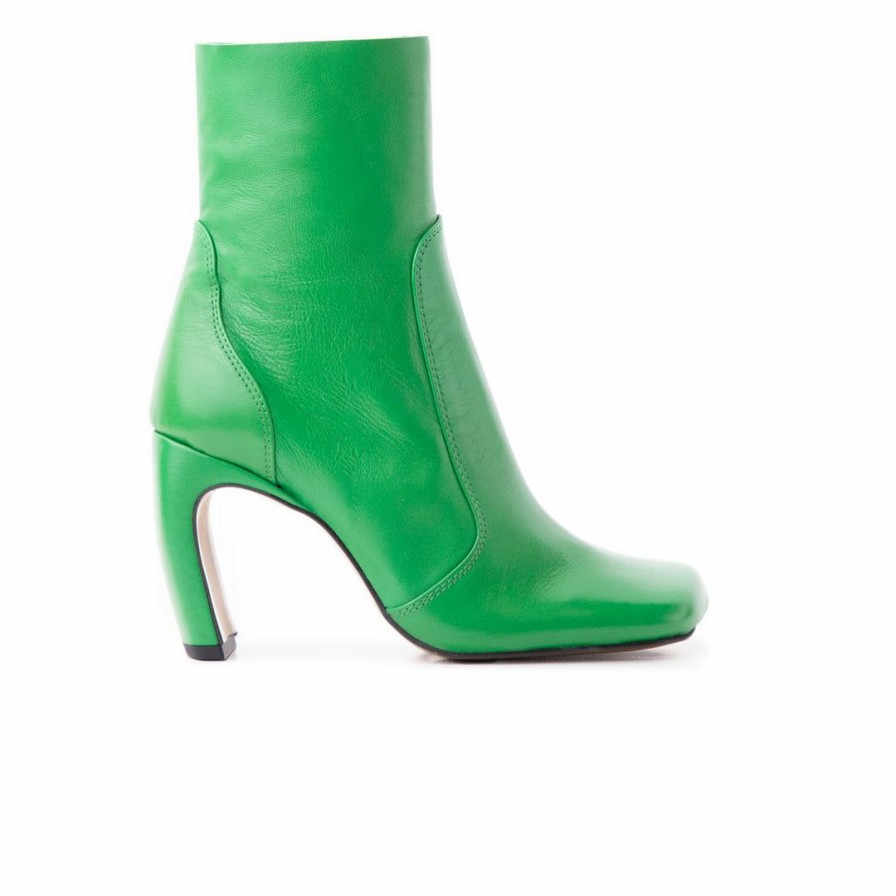 Women L'Intervalle | L'Intervalle Women Baden Green Leather