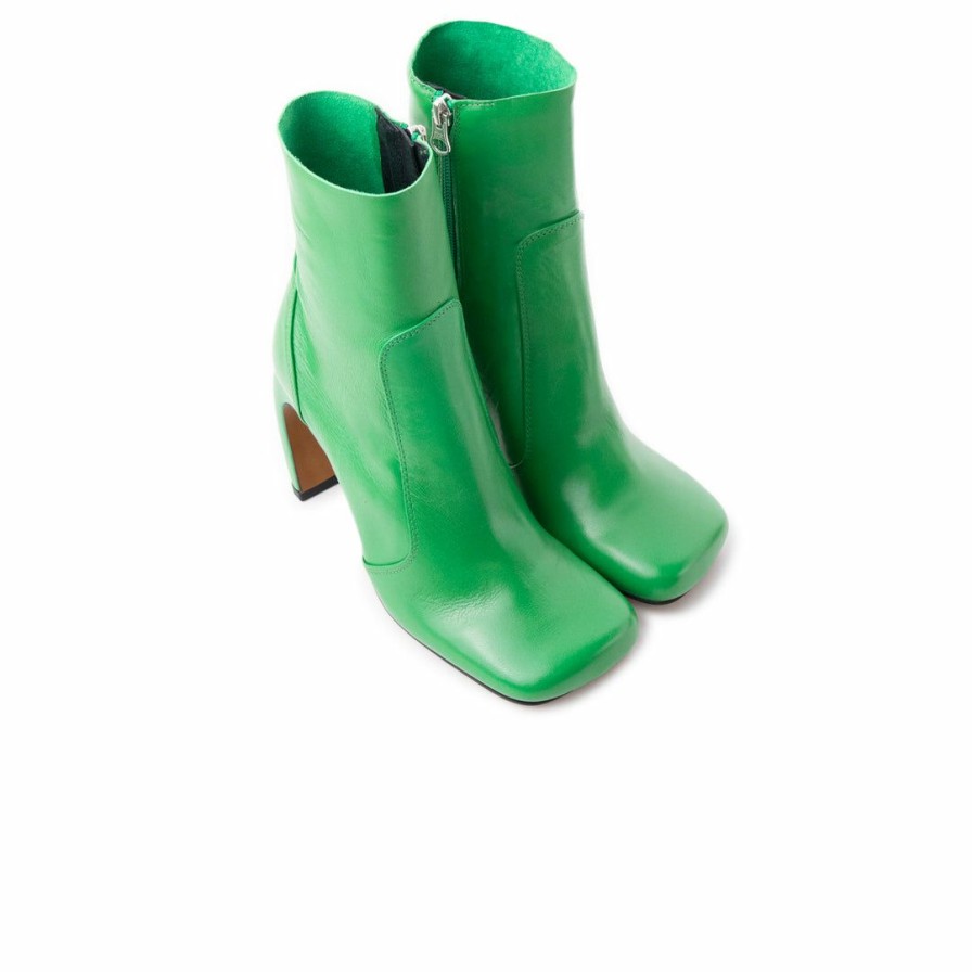 Women L'Intervalle | L'Intervalle Women Baden Green Leather