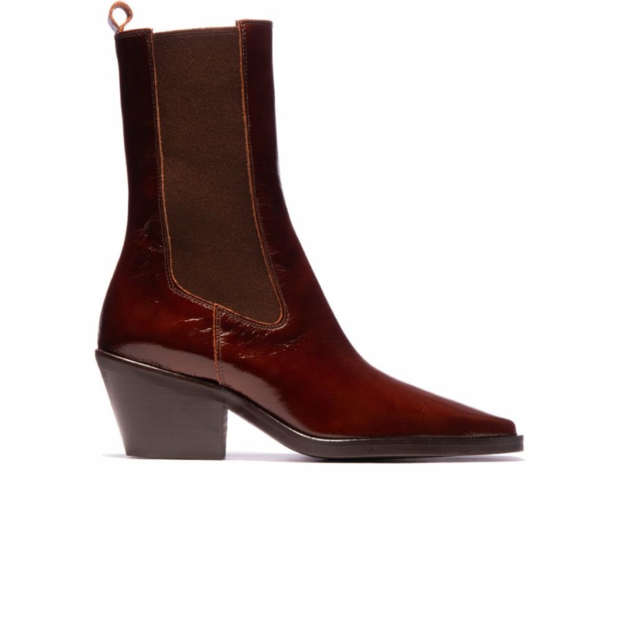 Women L'Intervalle | L'Intervalle Mouraria Women Chestnut Leather