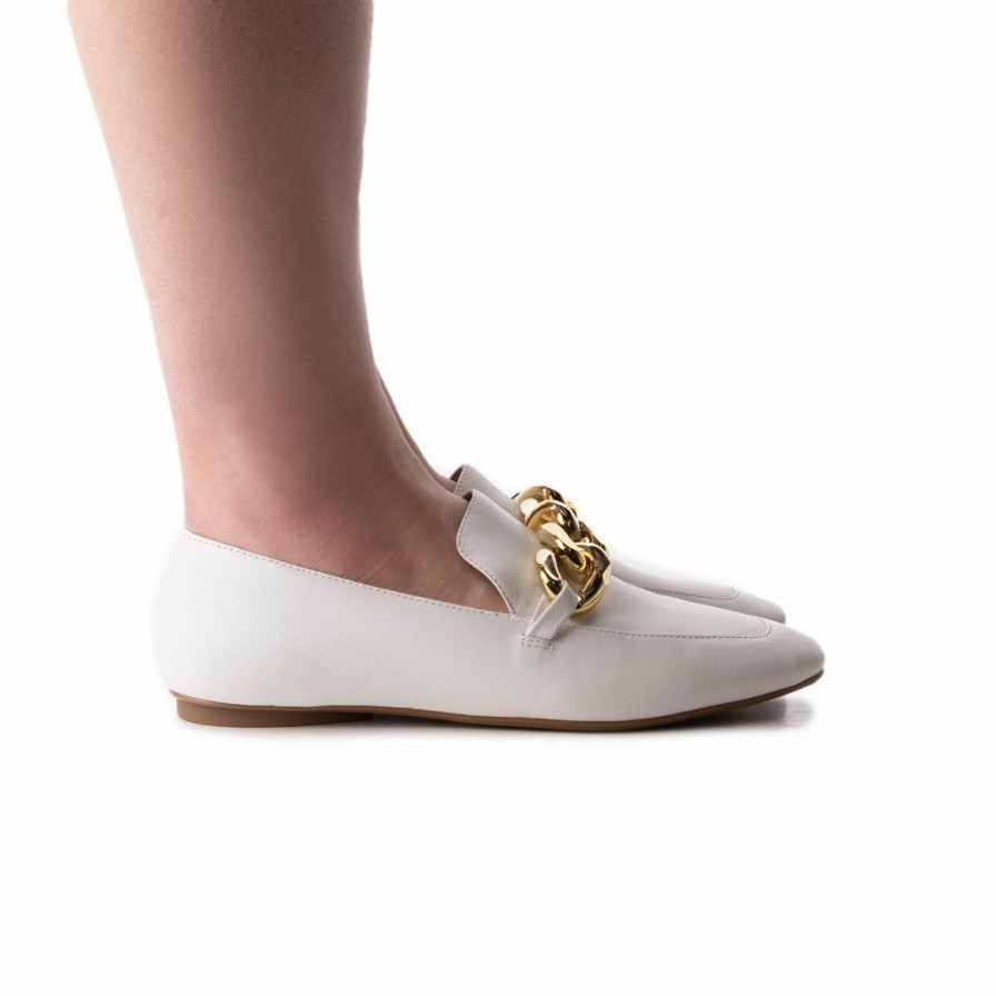 Women L'Intervalle | L'Intervalle Lohan White Leather Women White Leather/Blanc Cuir