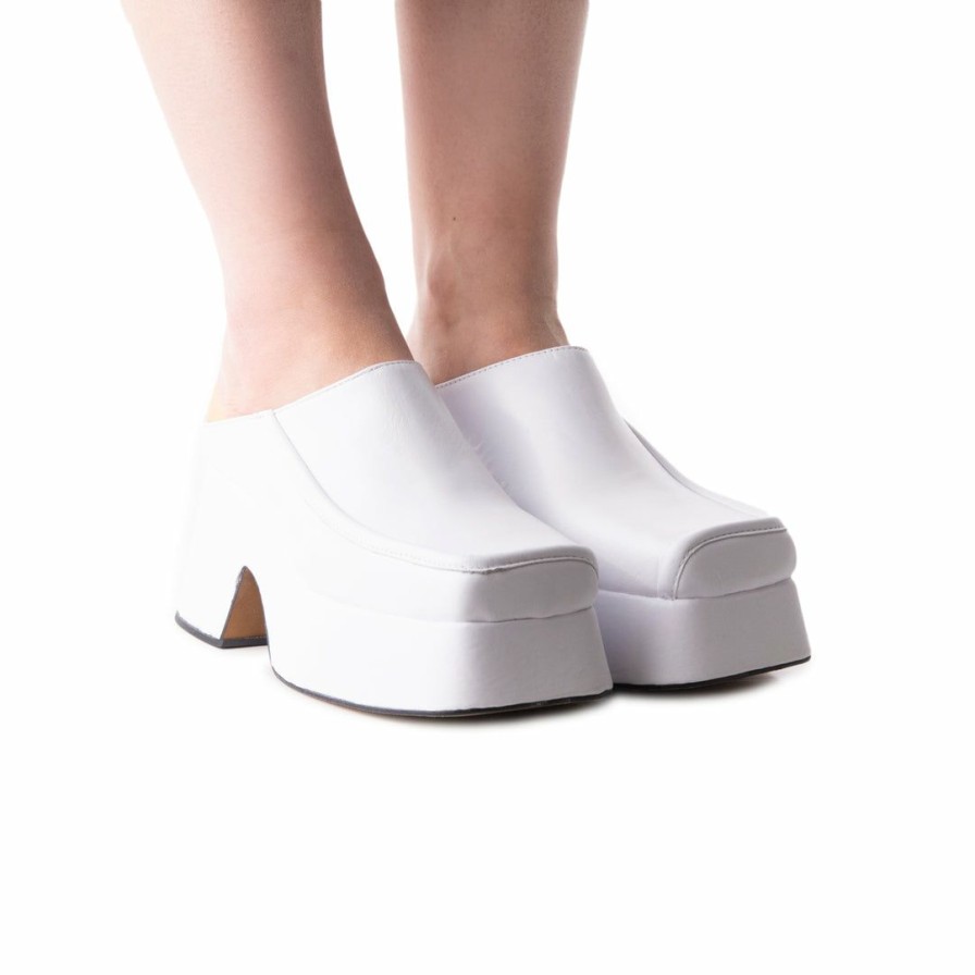 Women L'Intervalle | L'Intervalle Grettel White Leather Women White Leather/Cuir Blanc