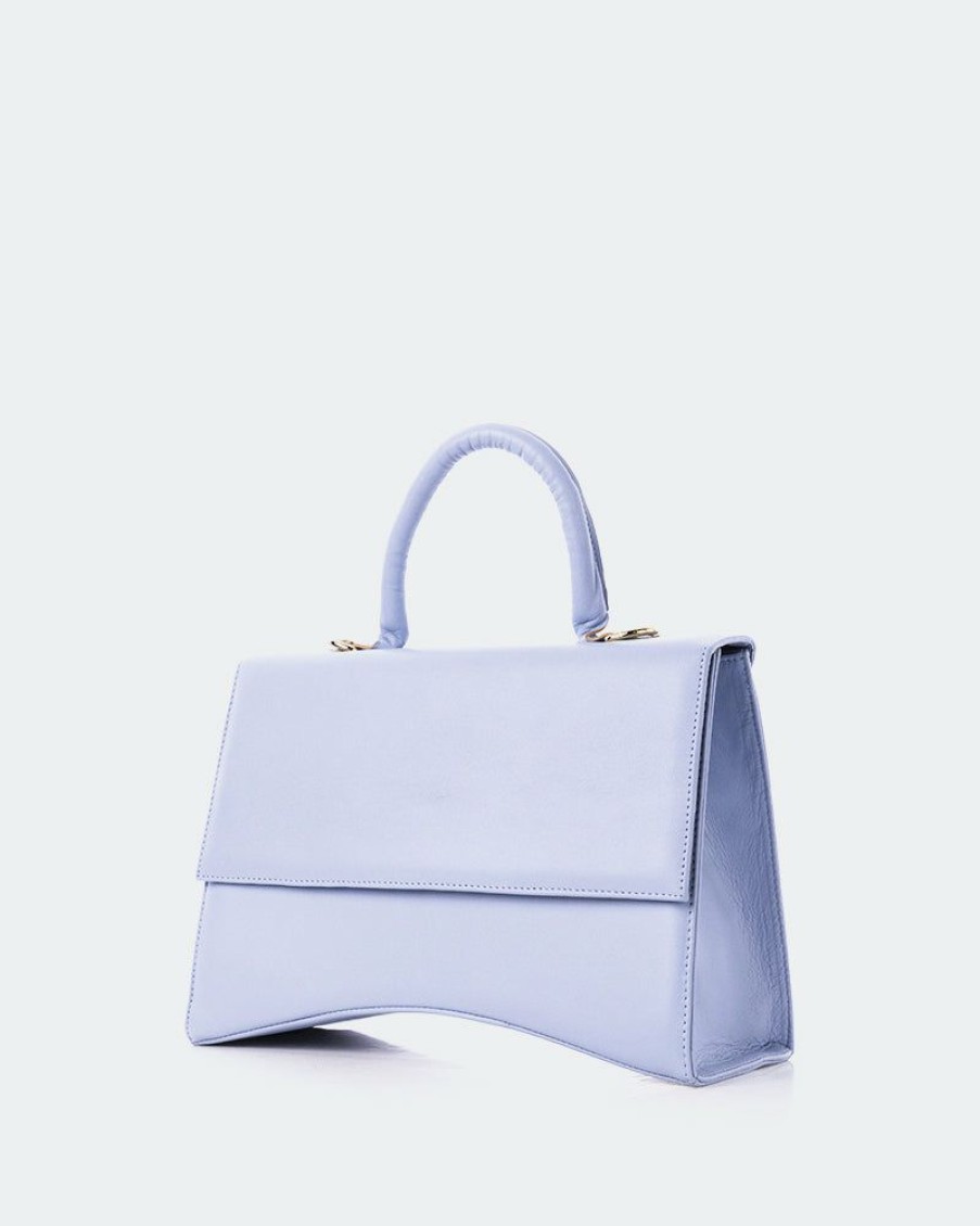 Bags L'Intervalle | L'Intervalle Yacht Blue Leather Women Blue Leather/Cuir Bleu