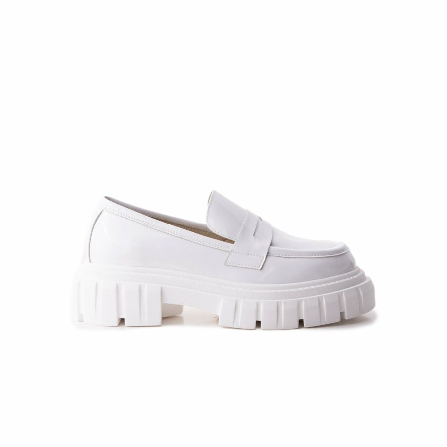 Women L'Intervalle | L'Intervalle Gama White Patent White Patent/Cuir Vernis Blanc