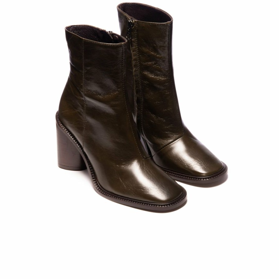 Women L'Intervalle | L'Intervalle Women Bairro Khaki Leather