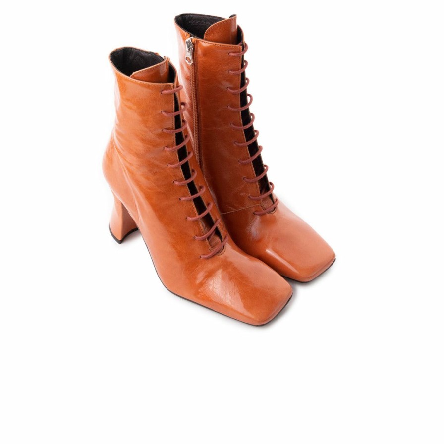 Women L'Intervalle | L'Intervalle Lockwood Burnt Orange Leather