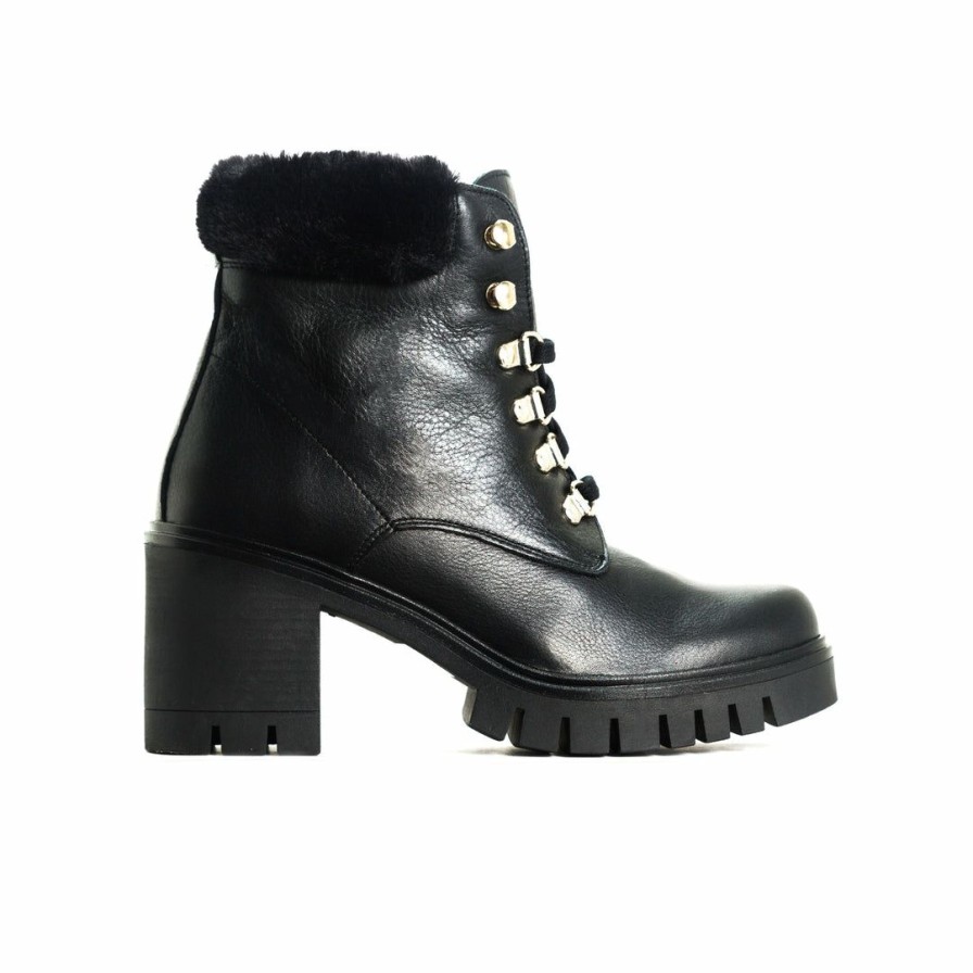 Women L'Intervalle | L'Intervalle Women Hani Black Leather Boots