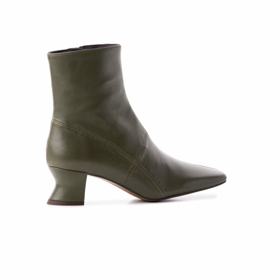 Women L'Intervalle | L'Intervalle Burton Women Khaki Leather