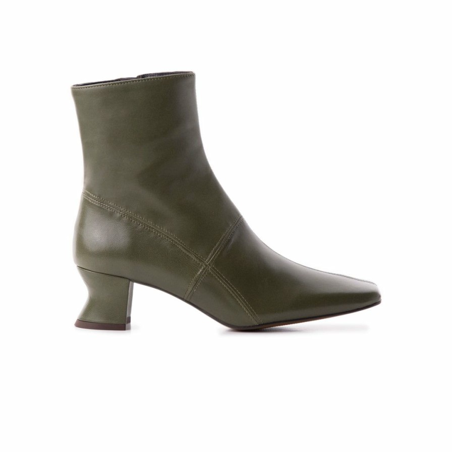 Women L'Intervalle | L'Intervalle Burton Women Khaki Leather