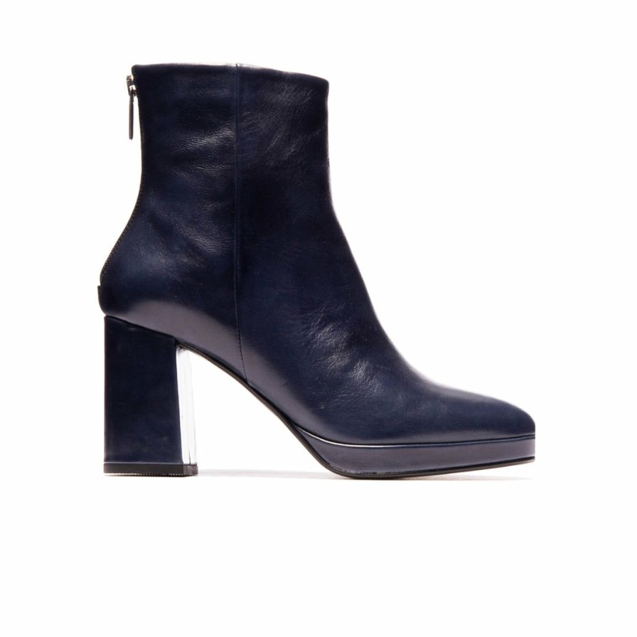 Women L'Intervalle | L'Intervalle Women Stassi Navy Leather