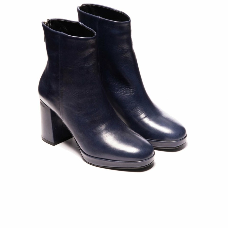 Women L'Intervalle | L'Intervalle Women Stassi Navy Leather