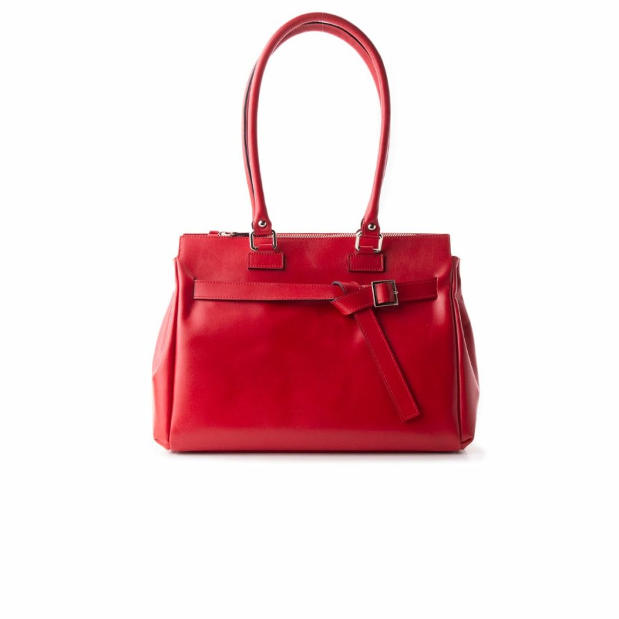 Bags L'Intervalle | L'Intervalle Avenue Red Leather Women Red Leather/Cuir Rouge