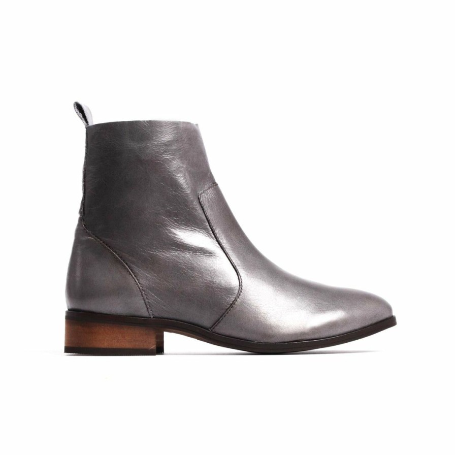 Women L'Intervalle | L'Intervalle Mercer Women Dark Grey Leather