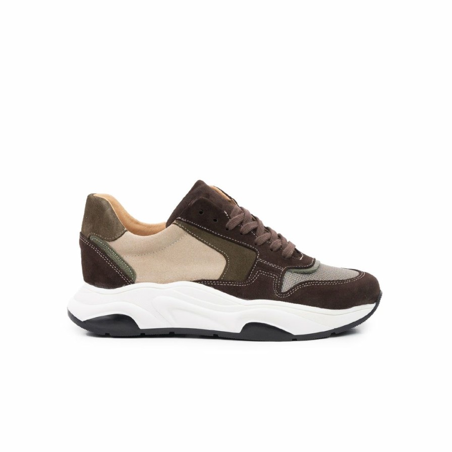 Women L'Intervalle | L'Intervalle Creep Brown Suede Mix