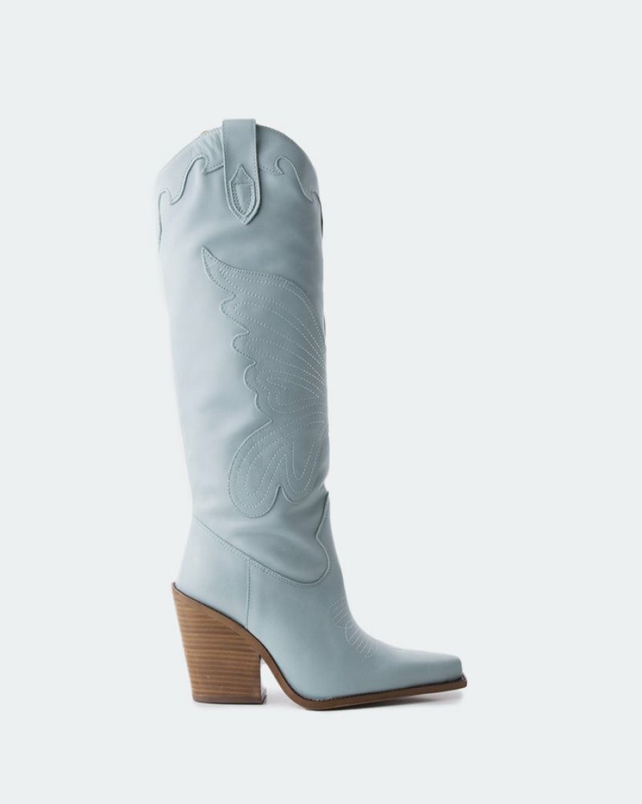 Women L'Intervalle | L'Intervalle Remy Light Blue Leather Light Blue Leather/Cuir Bleu Pale