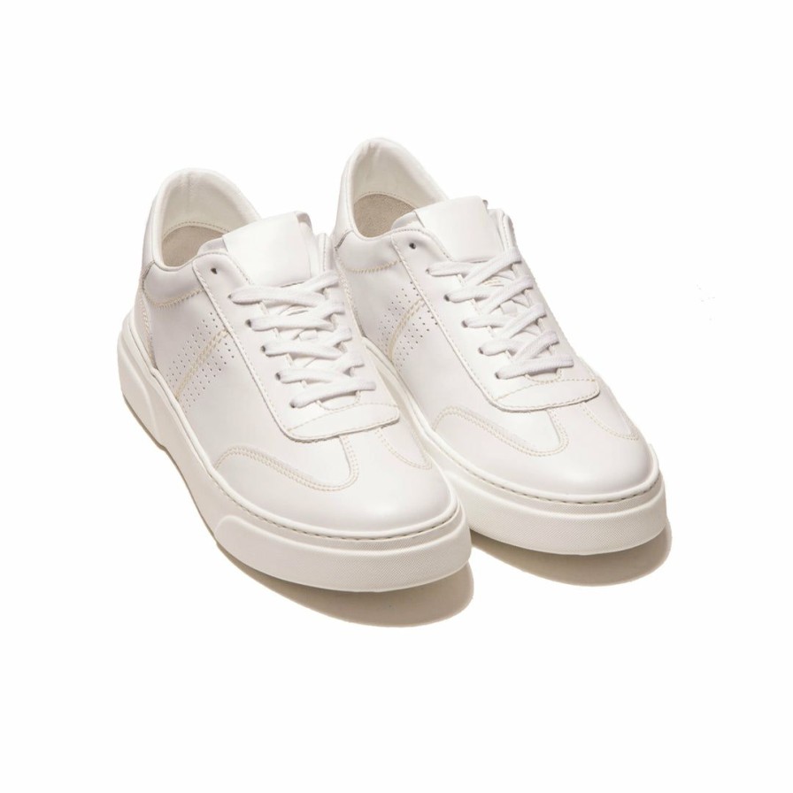 Women L'Intervalle | L'Intervalle Men Archer White Leather