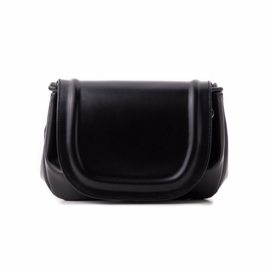 Bags L'Intervalle | L'Intervalle Vauvan Black Leather Black Leather/Noir Cuir