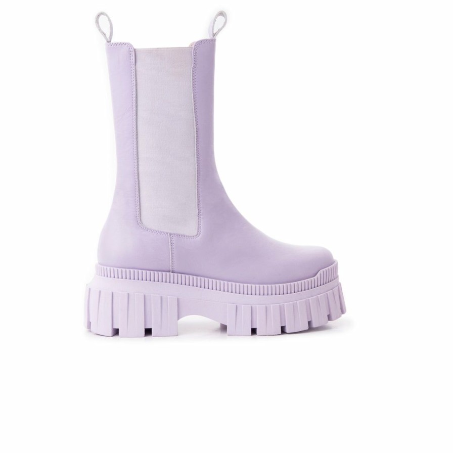 Women L'Intervalle | L'Intervalle Goyle Women Lilac Leather