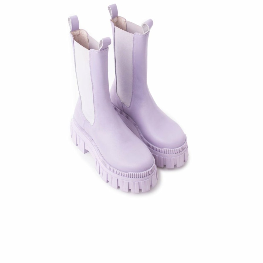 Women L'Intervalle | L'Intervalle Goyle Women Lilac Leather