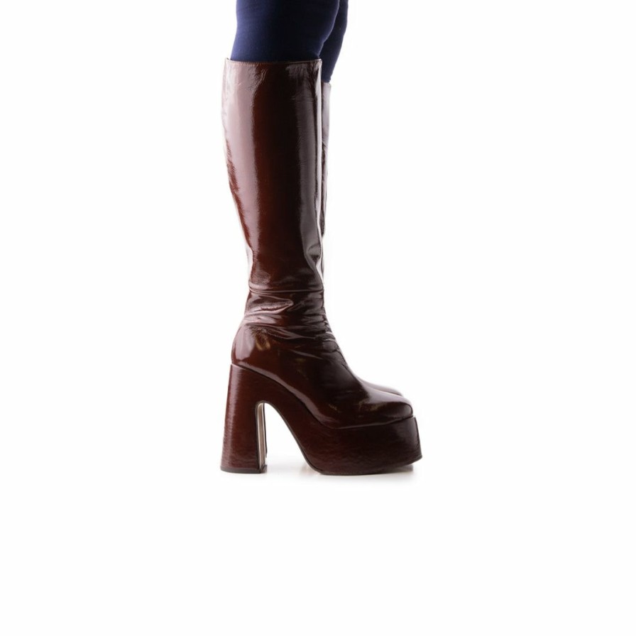 Women L'Intervalle | L'Intervalle Groovy Chestnut Leather Chestnut Leather/Chataine Cuir