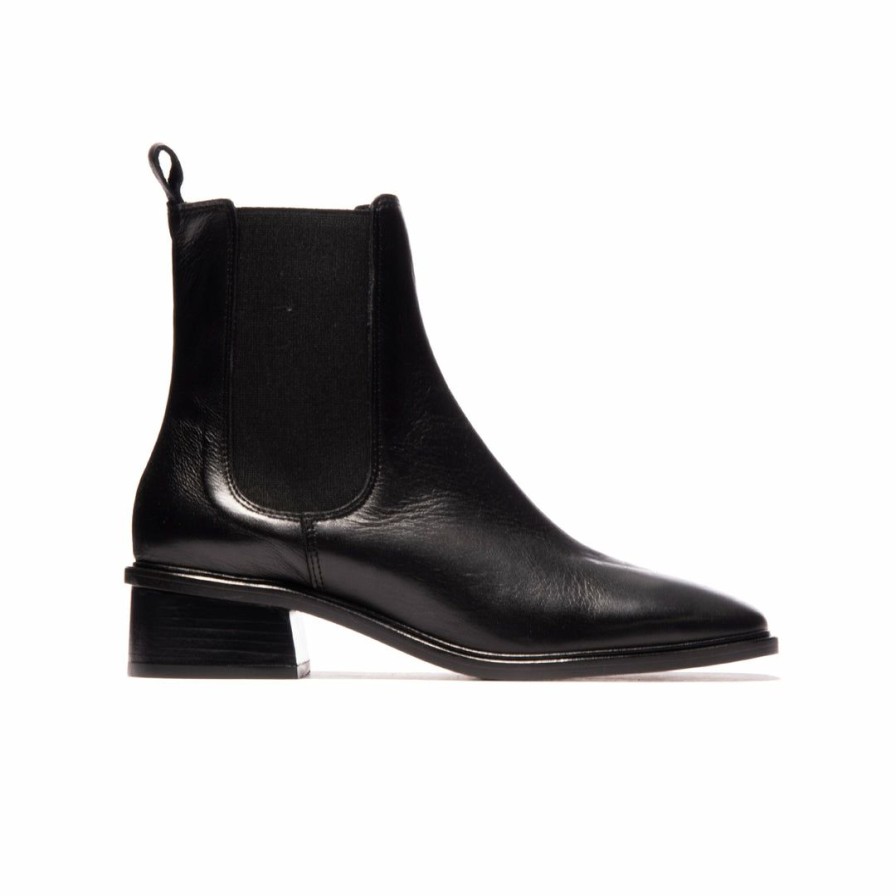 Women L'Intervalle | L'Intervalle Devonport Black Leather