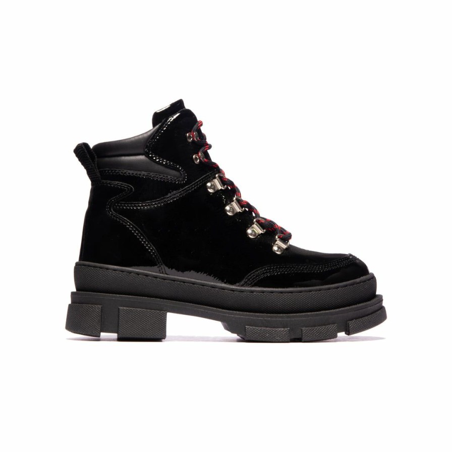 Women L'Intervalle | L'Intervalle Misfit Black Naplack Leather