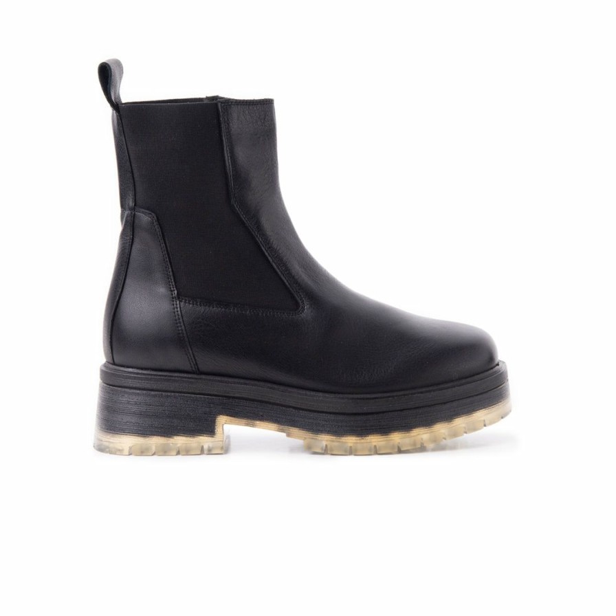 Women L'Intervalle | L'Intervalle Women Burbank Black Leather