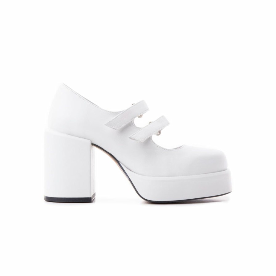 Women L'Intervalle | L'Intervalle Sayda Women White Leather