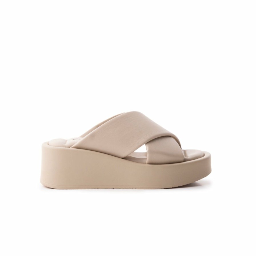 Women L'Intervalle | L'Intervalle Chou Beige Leather Beige Leather/Cuir Beige