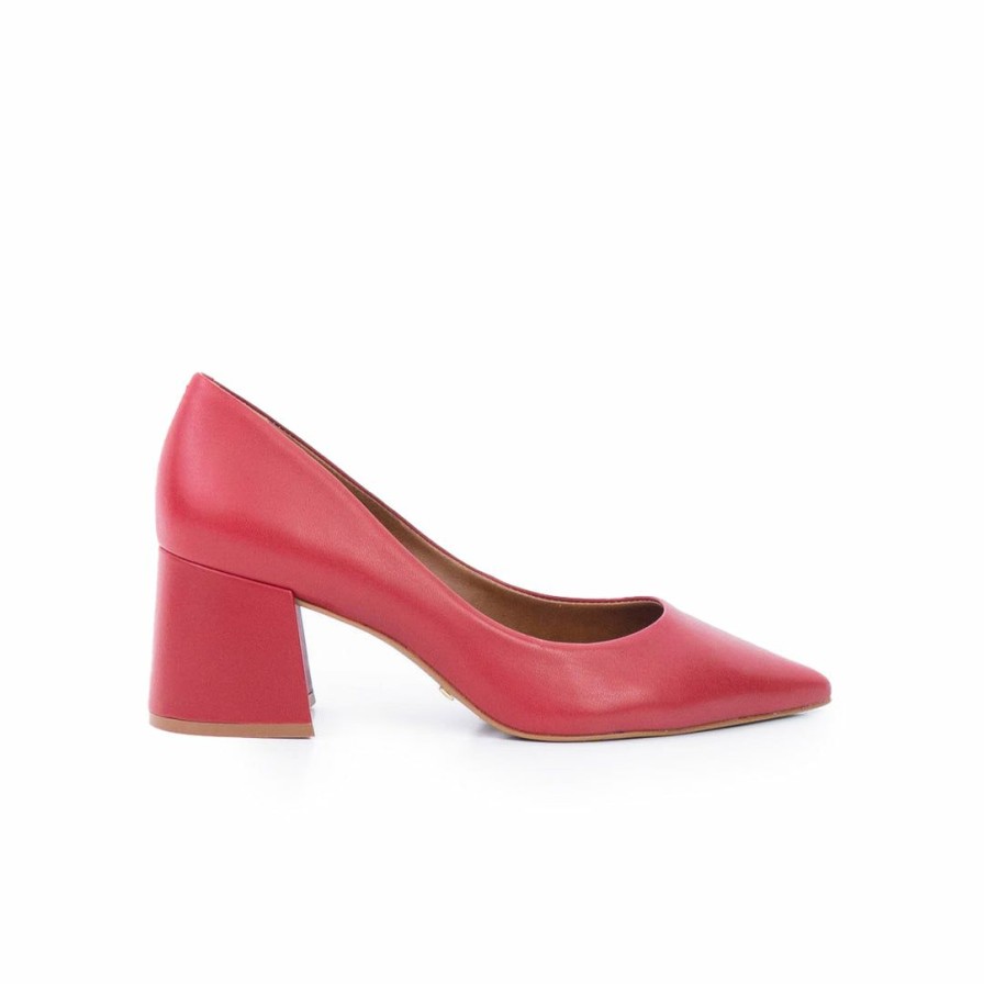 Women L'Intervalle | L'Intervalle Alisha Women Red Leather