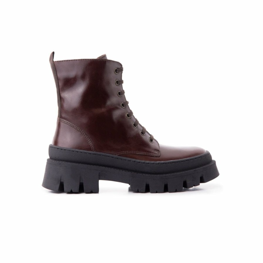 Women L'Intervalle | L'Intervalle Women Terni Dark Brown Leather