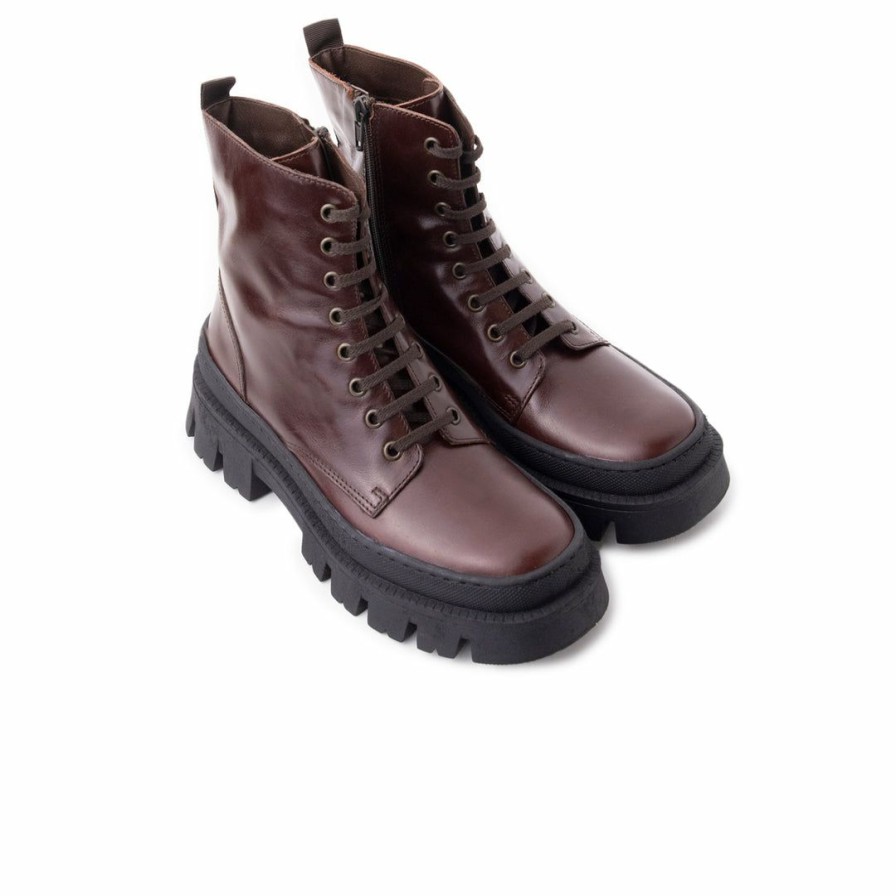 Women L'Intervalle | L'Intervalle Women Terni Dark Brown Leather