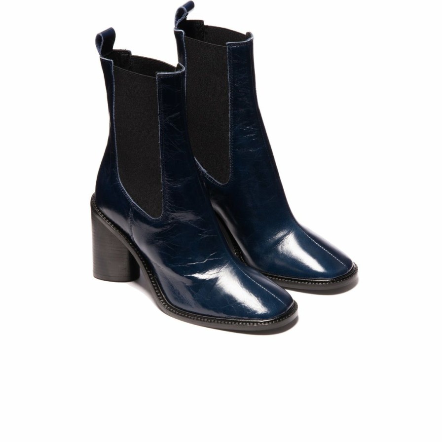 Women L'Intervalle | L'Intervalle Barnes Women Navy Leather