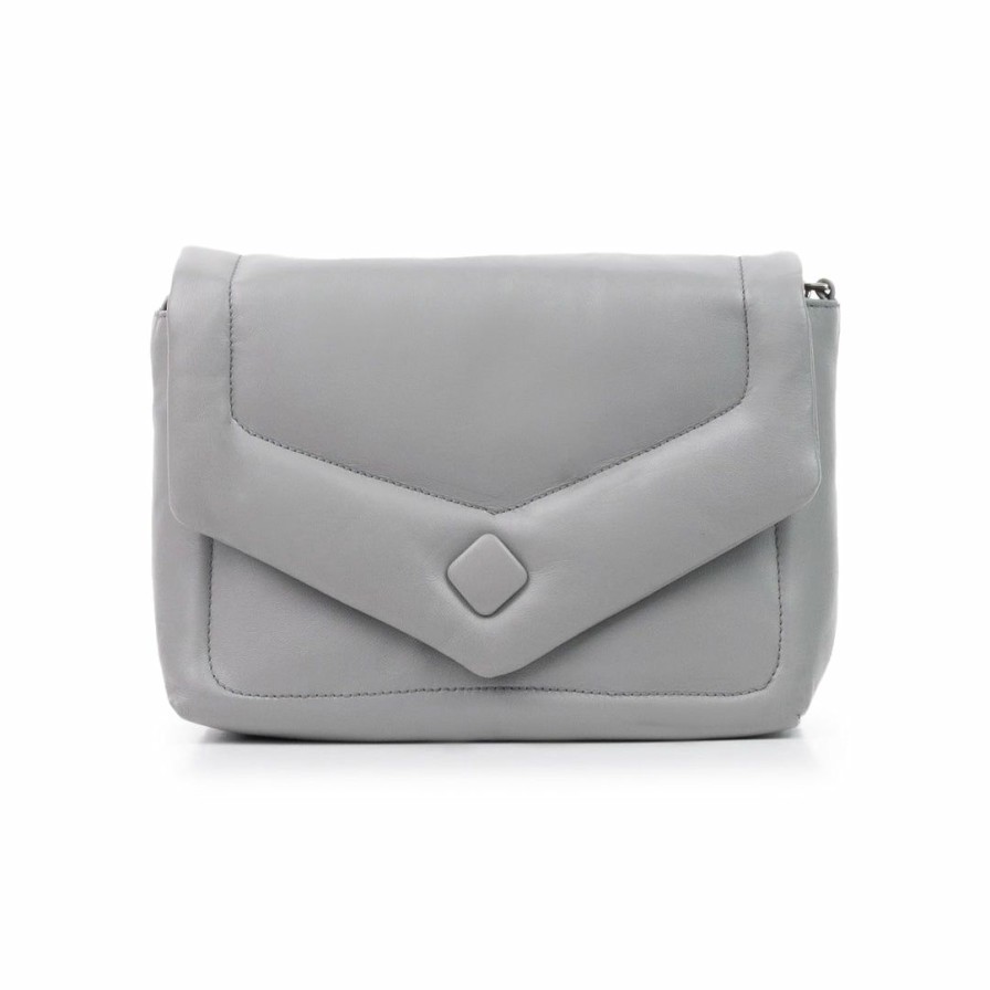 Bags L'Intervalle | L'Intervalle Normy Light Grey Leather