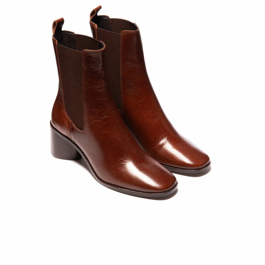 Women L'Intervalle | L'Intervalle Whitby Women Chestnut Leather