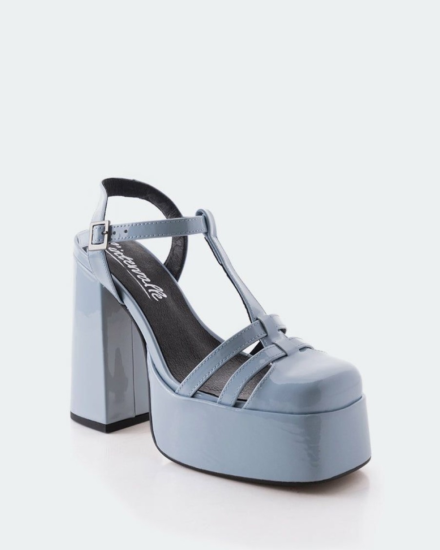 Women L'Intervalle | L'Intervalle Women Lauranne Blue Patent Blue Patent/Cuir Vernis Bleu