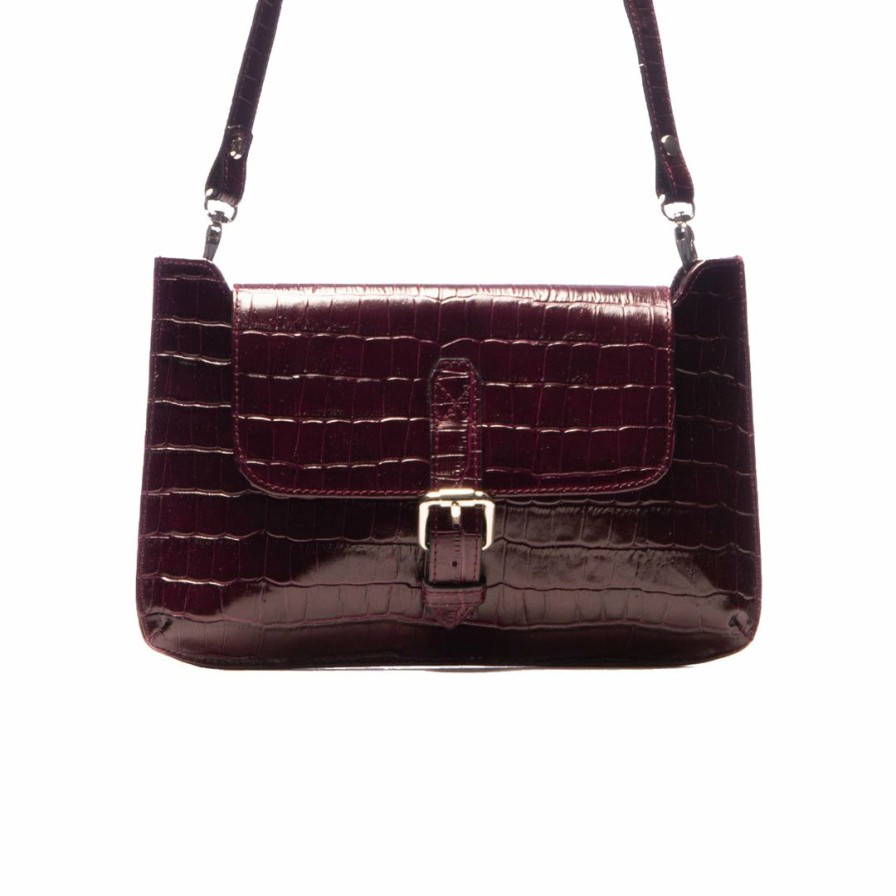 Bags L'Intervalle | L'Intervalle Solange Women Bordeau Croco