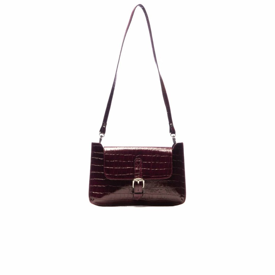 Bags L'Intervalle | L'Intervalle Solange Women Bordeau Croco