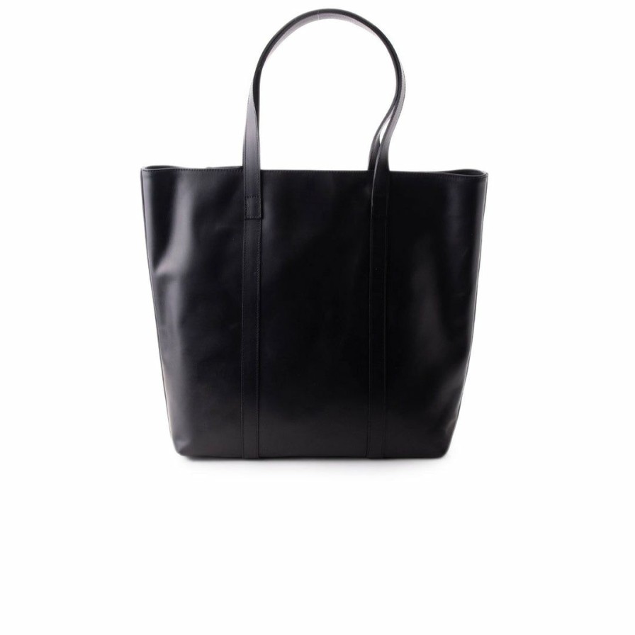 Bags L'Intervalle | L'Intervalle Hans Black Leather Women Black Leather/Cuir Noir