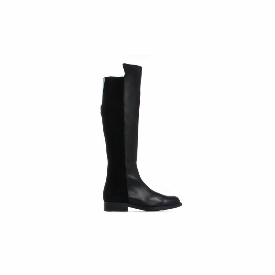 Women L'Intervalle | L'Intervalle Donatella Black Leather & Suede Women