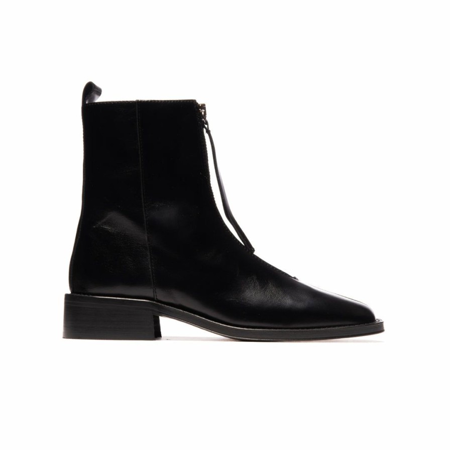 Women L'Intervalle | L'Intervalle Bruges Black Leather