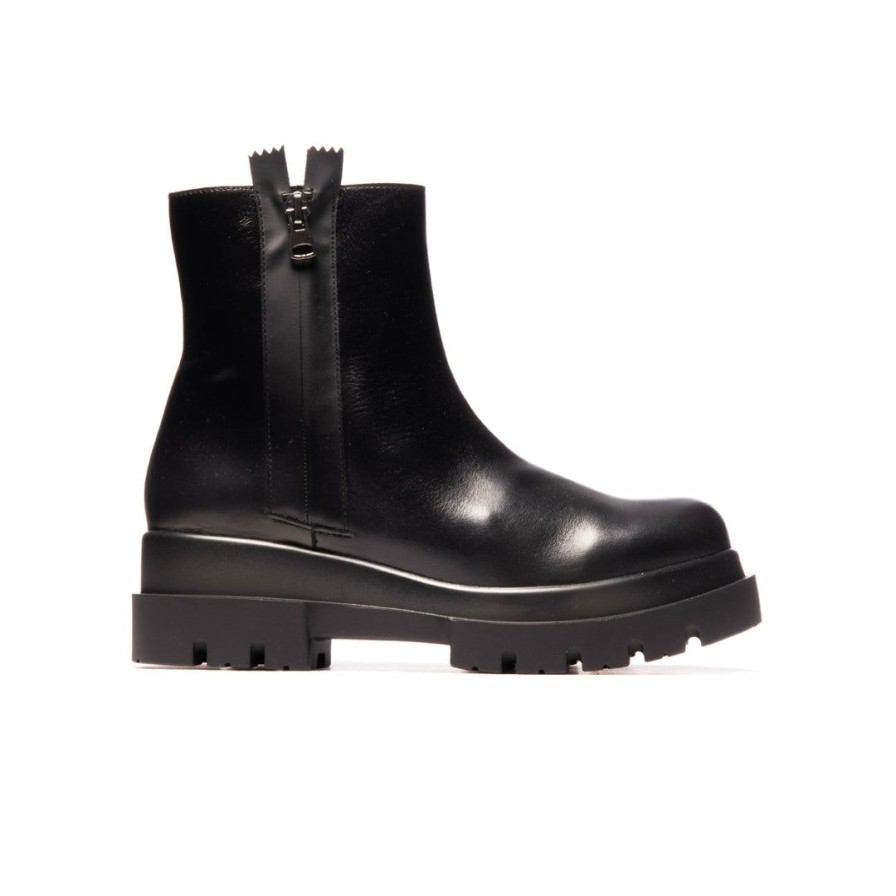 Women L'Intervalle | L'Intervalle Ranger Women Black Leather