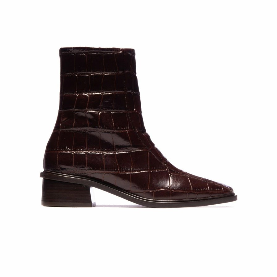 Women L'Intervalle | L'Intervalle Women Gilgen Brown Croco