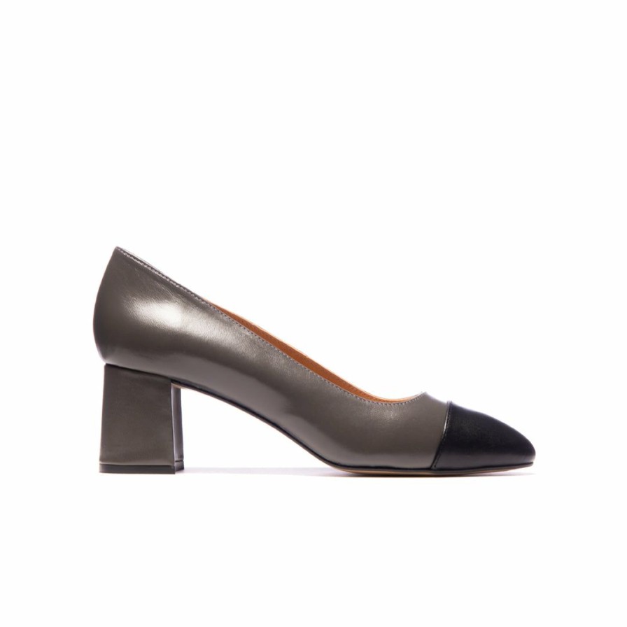 Women L'Intervalle | L'Intervalle Phantom Grey Leather