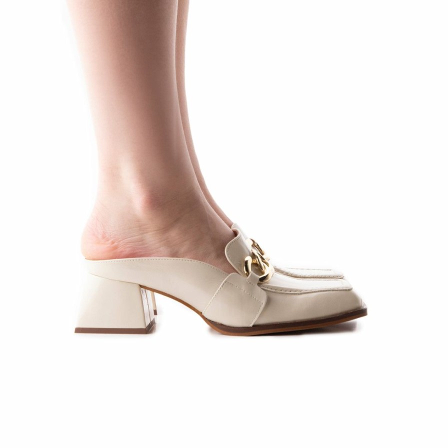 Women L'Intervalle | L'Intervalle Nottingham Off White Leather Off White Leather/Cuir Blanc Casse