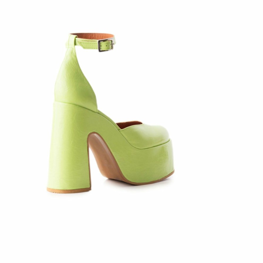 Women L'Intervalle | L'Intervalle Brizo Green Leather Women Green Leather/Cuir Vert