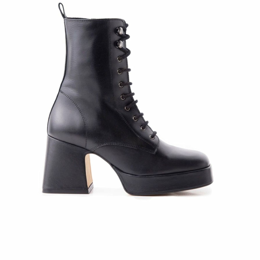 Women L'Intervalle | L'Intervalle Jiza Women Black Leather