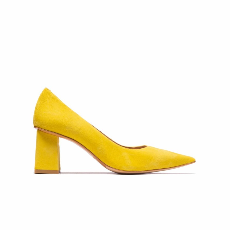 Women L'Intervalle | L'Intervalle Lariba Yellow Suede Women