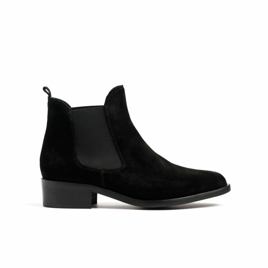 Women L'Intervalle | L'Intervalle Teesha Black Suede Boots Women