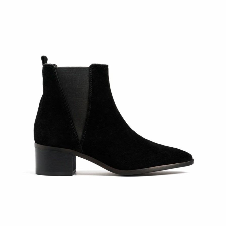 Women L'Intervalle | L'Intervalle Perth Black Suede Boots Women