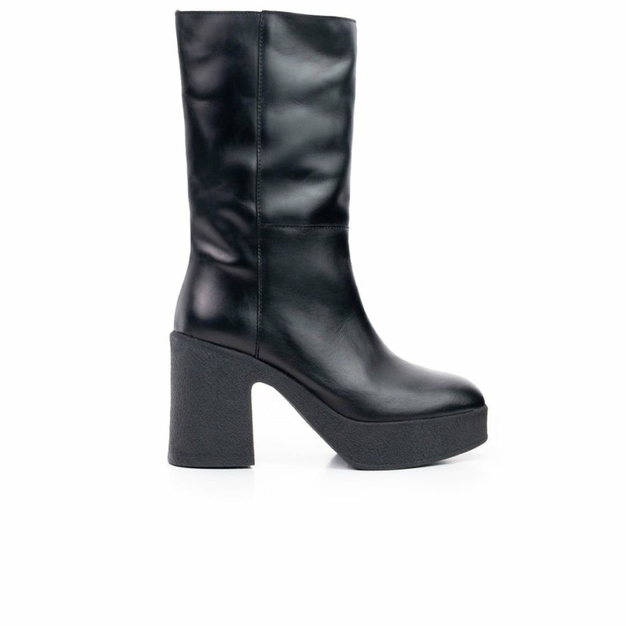 Women L'Intervalle | L'Intervalle Midway Women Black Leather